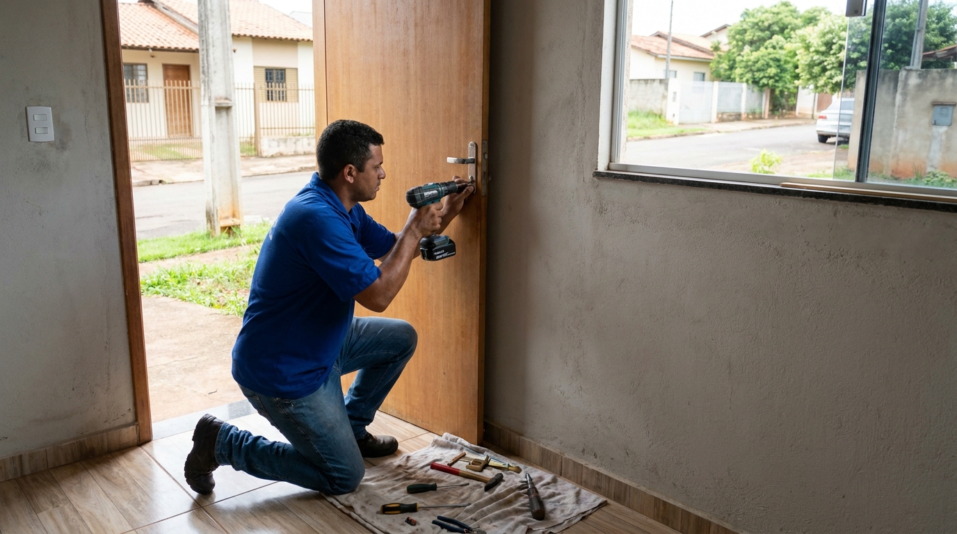 Instalação de Fechadura Residencial profissional em Duque de Caxias‑RJ